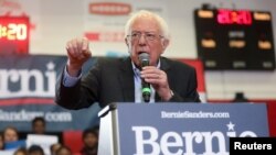 Prezidentlik uchun demokrat nomzodlardan biri Berni Sanders, Shimoliy Karolina, 2020-yil, 27-fevral