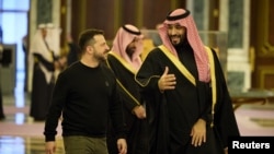 Shugaban Ukraine Zelenskiy da Yarima Mohammed bin Salman a Riyadh