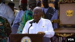 Rais wa Ghana Nana Addo Akufo, aliyedai kuwa Burkina Faso imewapa mamluki haki za kuchimba madini.