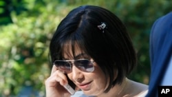 ARCHIVO - Claudia Patricia Díaz Guillén, exenfermera del expresidente de Venezuela, Hugo Chávez, y luego tesorera de la nación se declaró inocente de los cargos de lavado de dinero en el sur de Florida en mayo de 2022. 