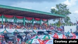 Wani gangami da jam'iyyar PDP a Najeriya (Hoto: Facebook/PDP)