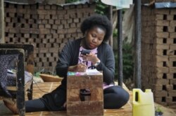 Stella Maris Basemera, a mathematics teacher who heads a Uganda-based group of tutors called Creative Learning Africa, writes work for students to complete which she sends them as a private tutor via WhatsApp, at her home just outside Kampala, Uganda.