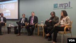 El Instituto de Política Migratoria (MPI por sus siglas en inglés), realizó el martes 29 de octubre de 2019 un conversatorio en su sede en la ciudad de Washington DC para analizar la respuesta latinoamericana a la crisis migratoria de Venezuela y Nicaragua.