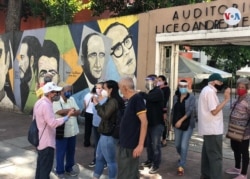 El llamado de la oposición liderada por el presidente interino Juan Guaidó. Caracas, diciembre 6, 2020. Foto: Álvaro Algarra - VOA.