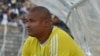 Le directeur général de l'équipe nationale de football du Gabon, Daniel Cousin, assiste au match de qualification pour la Coupe du Monde de football FIFA 2018 entre la Côte d'Ivoire et le Gabon au Stade la Paix de Bouaké, le 5 septembre 2017.