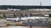 United Airlines planes, including a Boeing 737 MAX 9 model, are pictured at George Bush Intercontinental Airport in Houston, Texas, March 18, 2019. 