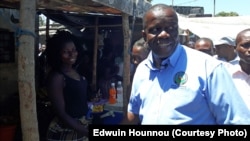 Daviz Simango, leader du MDM, en campagne le 8 octobre 2018 au Mozambique.