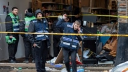 Policija na mestu napada kod jevrejske prodavnice u Džersi Sitiju, 11. decembra 2019.