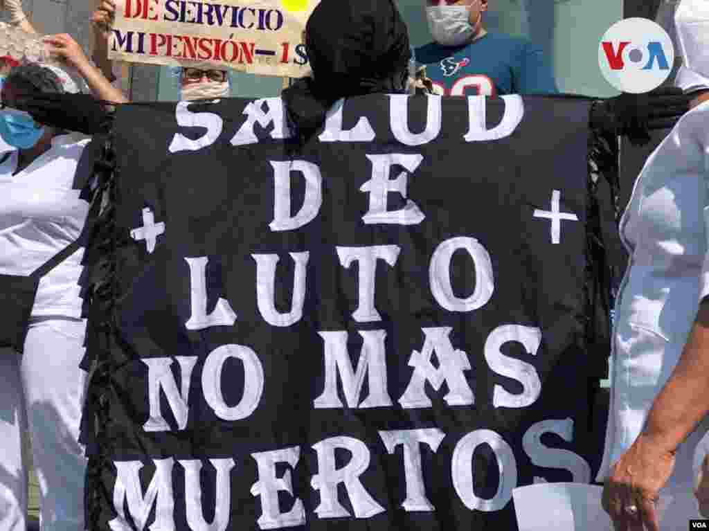 El gobierno en disputa del país sostiene que la curva de contagios por COVID-19 en Venezuela se ha aplanado y que cuentan con los medicamentos necesarios para atender a los pacientes con COVID-19. Foto: Álvaro Algarra, VOA.