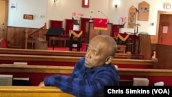 Harvey Matthews, 73, talks about growing up on a family farm outside Washington in an area now known as the Westbard neighborhood of Bethesda, Maryland. The community activist is interviewed in the Macedonia Baptist Church.