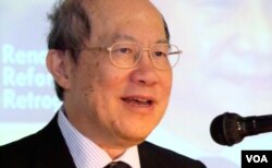 林和立講演（美國之音國符拍攝）