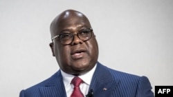 Shugaban Jamhuriyar Dimokradiyyar Congo Felix Tshisekedi (Photo by FABRICE COFFRINI / AFP)