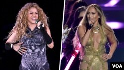 جنیفر لوپز (راست) و شکیرا برای اجرا در شوی بین دو نیمه فوتبال آمریکایی ۲۰۲۰ انتخاب شدند.