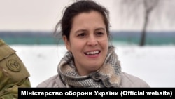 Член Палати представників Конгресу США Еліс Стефанік в Україні. Лютий, 2018.