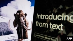 美國新創公司Open AI發布的人工智能模型Sora生成器會自動產生由文字產生的視訊影像。（2024年2月16日）