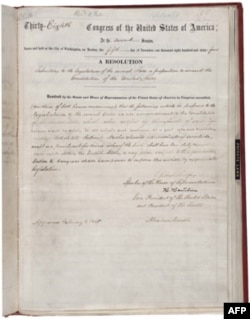 AQSh konstitutsiyasiga kiritilgan 13-o'zgartirish qora tanlilarga erkinlik bergan