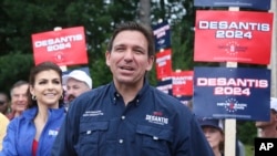 角逐共和黨總統候選人提名的美國佛羅里達州長羅恩·德桑蒂斯（Ron DeSantis）（美聯社）