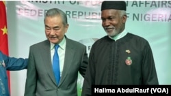 中國外交部長王毅在尼日利亞首都阿布賈與尼日利亞外交部長圖加爾舉行會晤。 (2025年1月9日)