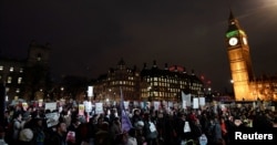 Britain Protest against Trump