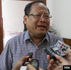 រូបឯកសារ៖ លោក​ខៀវ សុភ័គ អ្នកនាំពាក្យ​ក្រសួង​មហាផ្ទៃ (ឡេង ឡែន/VOA)