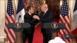 Що означають погляди та рукостискання Трампа, Макрона та Меркель на двосторонніх зустрічах? Відео