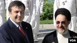 საქართველოს და ირანის პრეზიდენტები მიხეილ სააკაშვილი და ჰასან როუჰანი