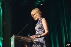 Willow Bay receives Award of Honor at 26th Annual Literary Awards Festival in California last year.