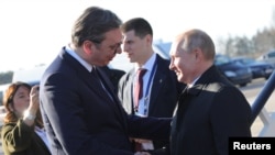 Predsednici Srbije i Rusije, Aleksandar Vučić i Vladimir Putin