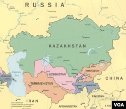 Central Asia map