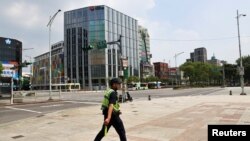 Air-raid exercise named Wan An, in Taipei