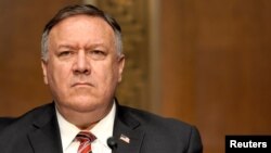 美国国务卿蓬佩奥在参议院作证。（2020年7月30日）