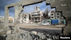 စစ်ကြောင့်ပျက်စီးသွားတဲ့ ဂါဇာဒေသ မြင်ကွင်း။