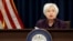 Chủ tịch Fed Janet Yellen chủ trì một cuộc họp báo ở Washington, 21/9/2016.