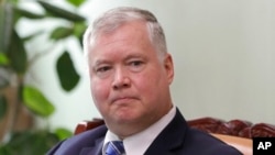 Le représentant spécial des États-Unis pour la Corée du Nord, Stephen Biegun, à Séoul, Corée du Sud, le 28 juin 2019. (Photo AP / Lee Jin-man)