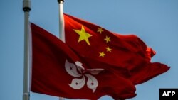 资料照：中国和香港旗帜