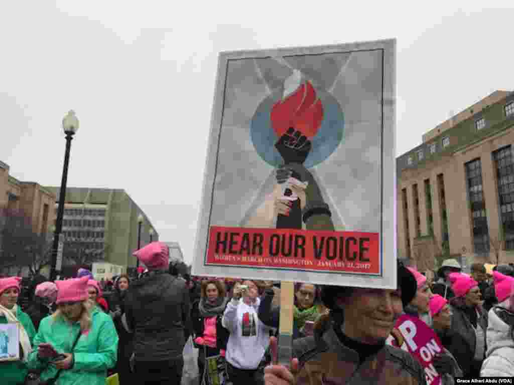  Gangamin mata a Washington, DC, 01.21.2017