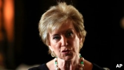 ԱՄՆ կրթության նախարար Լինդա ՄըքՄահոնը։ Մար-ա-Լագո, Ֆլորիդա նահանգ, մարտի 29, 2019թ․։