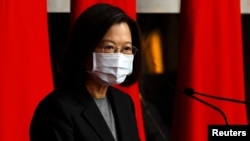 2022年12月26日，台灣總統蔡英文在陸海空軍晉升典禮上致辭。