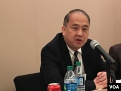 台海安全研析中心主任梅復興(美國之音鐘辰芳拍攝)