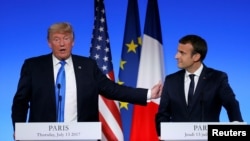 Donald Trump e Emmanuel Macron