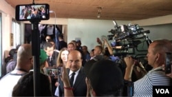 Roland Carreño en el funeral del exconcejal Edmundo "Pipo" Rada. Octubre, 2019. Foto: Captura de video.