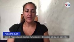 Anjalina Sen, Coordinadora Regional para Asuntos Humanitarios, de la embajada de EE.UU. en Colombia