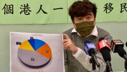 民主黨經濟政策發言人陳堡明表示，22%港人想移民，反映香港人才流失的情況嚴重，批評港府沒有挽留人才的政策。(美國之音 湯惠芸)