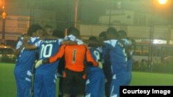 Timu ya Zanzibar Heroes ikifanya maombi kabla ya kuanza michuano.