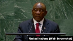 南非总统西里尔·拉马福萨(资料照片）。