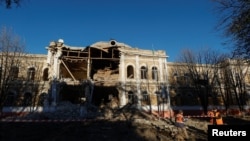 Aftermath of Russian missile strikes in Mykolaiv