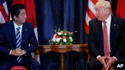 La reunión entre Shinzo Abe y Trump tuvo lugar el viernes en el marco de la cumbre del G-7 en Sicilia.