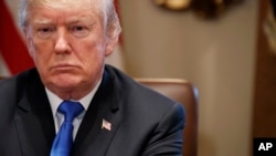 Le président américain Donald Trump lors d'une réunion de cabinet, à Washington, le 20 décembre 2017.