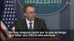 Casa Blanca: "No hay razón para lidiar con DACA"