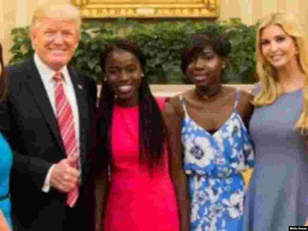 Ganawar Shugaba Trump da 'yammatan Chibok